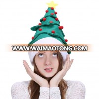 Wholesale Green santa christmas decoration hats for adults