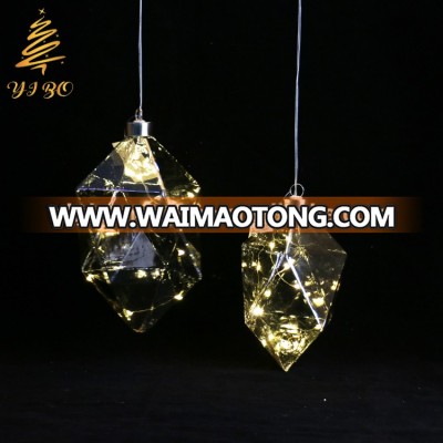 Wholesale glass Christmas LED decorations