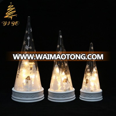 Baoying factory wholesale led christmas tree decoration snowing tree